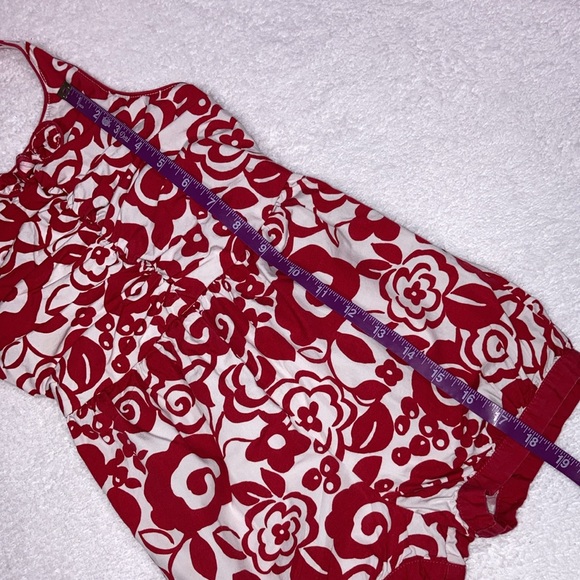 Gymboree Red White halter top shirt romper summer  jumpsuit one piece size 4t - Picture 3 of 7